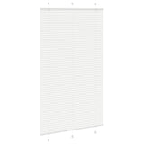 Plisserad persienn vit 120x200 cm tyg bredd 119,4cm polyester