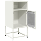 Sängbord vit 36x39x78 cm kallvalsat stål