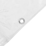 Klar presenning med öljetter 5x12 m PVC