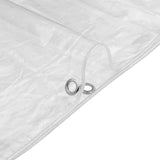 Klar presenning med öljetter 5x12 m PVC