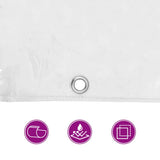 Klar presenning med öljetter 5x12 m PVC