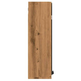 Spegelskåp för badrum ek 64x20x66,5 cm konstruerat trä