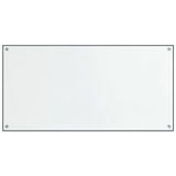 Stänkskydd 2 st transparent 80x40 cm härdat glas