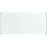 Stänkskydd 2 st transparent 80x50 cm härdat glas