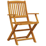 Matgrupp för trädgården 7 delar 180x90x75 cm massivt akaciaträ