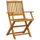 Matgrupp för trädgården 9 delar 180x90x75 cm massivt akaciaträ