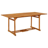 Matgrupp för trädgården 9 delar 180x90x75 cm massivt akaciaträ
