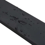 Gummikant för snöplog svart 250x8x1 cm