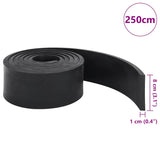 Gummikant för snöplog svart 250x8x1 cm