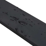 Gummikant för snöplog svart 200x10x1 cm