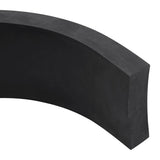 Gummikant för snöplog svart 100x8x2 cm