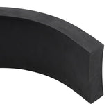Gummikant för snöplog svart 150x8x2 cm