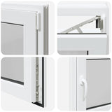 Källarfönster RISOR 80x60 cm tilt&turn DIN höger vit