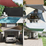 Solskydd segel gul 7x5x5 m 100% polyester Oxford
