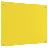 Kök Backsplash Gul 80x60x0,6 cm Härdat Glas