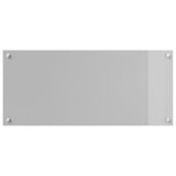 Kök Backsplash Ljusgrå 90x40x0,6 cm Härdat Glas