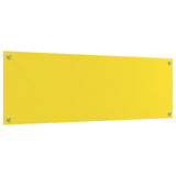 Kök Backsplash Gul 120x40x0,6 cm Härdat Glas