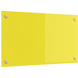 Köksskydd Gul 70x40x0,6 cm Härdat Glas