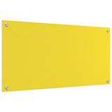 Köksskydd Gul 100x50x0,6 cm Härdat Glas