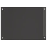 Köksskydd Mörkgrå 70x50x0,6 cm Härdat Glas