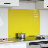 Kök Backsplash Gul 80x60x0,6 cm Härdat Glas
