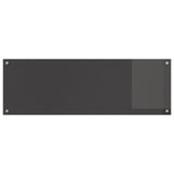 Kök Backsplash Mörkgrå 120x40x0,6 cm Härdat Glas