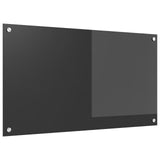 Köksskydd Mörkgrå 90x50x0,6 cm Härdat Glas