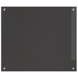 Kök Backsplash Mörkgrå 70x60x0,6 cm Härdat Glas