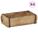 Brickor 4 st 30x15x9 cm Återvunnet massivt trä