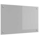 Kök Backsplash Ljusgrått 80x50x0,6 cm Härdat Glas