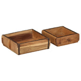 2-delars Brickset i Solid Återvunnet Trä