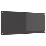 Köksskydd Mörkgrå 120x50x0,6 cm Härdat Glas