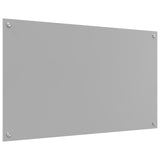 Köksskydd Ljusgrå 100x60x0,6 cm Härdat Glas
