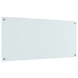 Köksskydd Vit 110x50x0,6 cm Härdat Glas