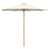 Uteplatsparaply Krämvit 270x260 cm i bambu