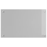Kök Backsplash Ljusgrått 80x50x0,6 cm Härdat Glas
