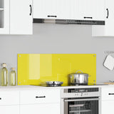 Kök Backsplash Gul 120x40x0,6 cm Härdat Glas