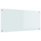 Köksskydd Vit 110x50x0,6 cm Härdat Glas