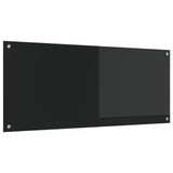 Köksskydd Svart 120x50x0,6 cm Tempererat Glas