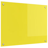 Kök Backsplash Gul 80x60x0,6 cm Härdat Glas