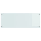Kök Backsplash Vit 110x40x0,6 cm Härdat Glas