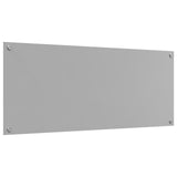 Kök Backsplash Ljusgrå 120x50x0,6 cm Härdat Glas
