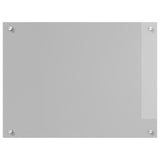 Kök Backsplash Ljusgrå 80x60x0,6 cm Härdat Glas