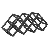 Vinställ för 9 flaskor 63x16,5x25 cm Pulverlackerat Stål