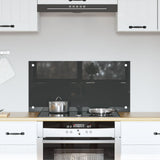 Kök Backsplash Mörk Grå 80x40x0,6 cm Härdat Glas