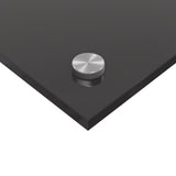 Kök Backsplash Mörkgrå 100x60x0,6 cm Härdat Glas