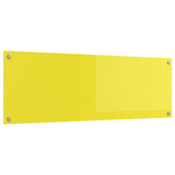 Kök Backsplash Gul 120x40x0,6 cm Härdat Glas