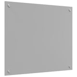 Kök Backsplash Ljusgrå 70x60x0,6 cm Härdat Glas