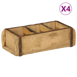 Brickor 4 st 30x14x9 cm Solid Trä Återvunnet