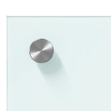 Köksskydd Vit 110x50x0,6 cm Härdat Glas